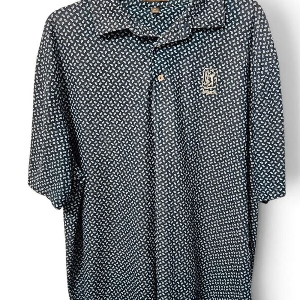 Peter Millar TPC Sawgrass Summer Comfort Paisely Polo Shirt Men's XL